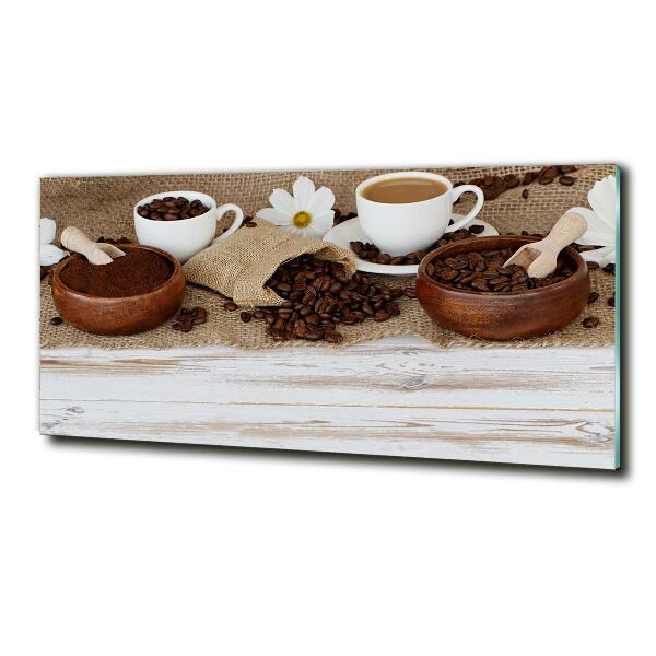 Glasbild Eine Tasse Kaffee