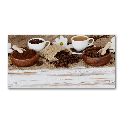 Glasbild Eine Tasse Kaffee