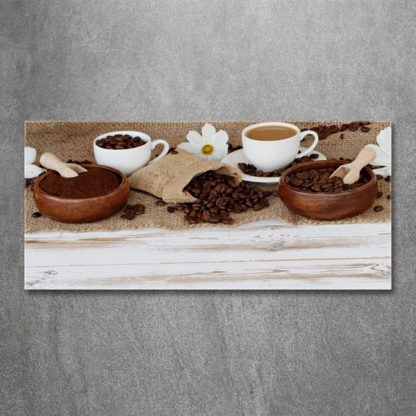 Glasbild Eine Tasse Kaffee