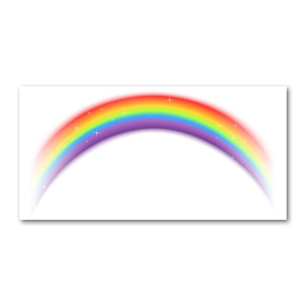 Foto glasbild Regenbogen