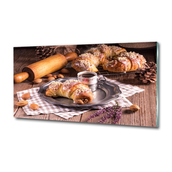Glasbild Croissants