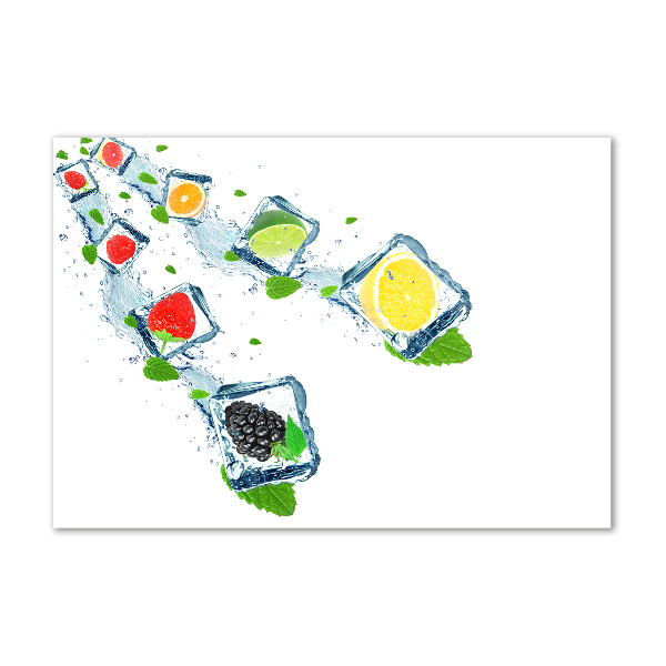 Foto glasbild Fruchtwürfel