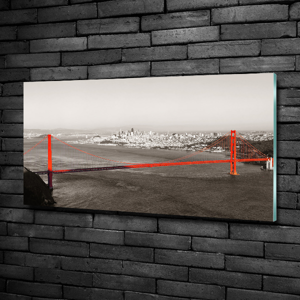 Bild auf glas San Francisco Brücke