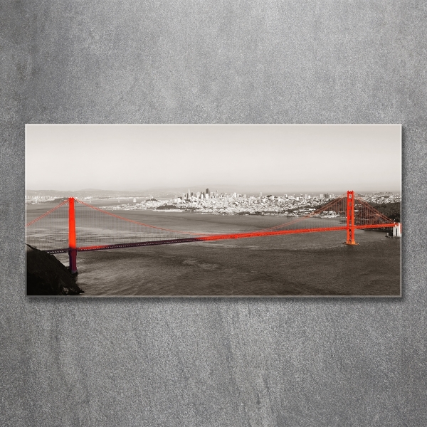 Bild auf glas San Francisco Brücke