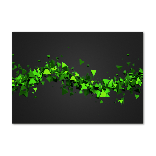 Glasbild Geometrische Welle