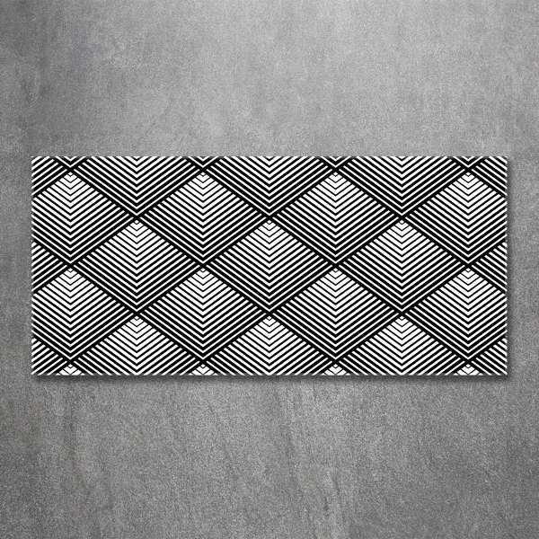 Glasbild Geometrischer Hintergrund