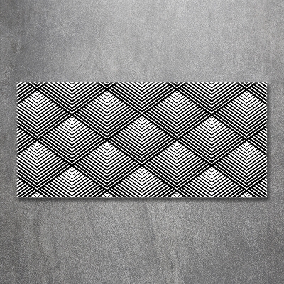 Glasbild Geometrischer Hintergrund