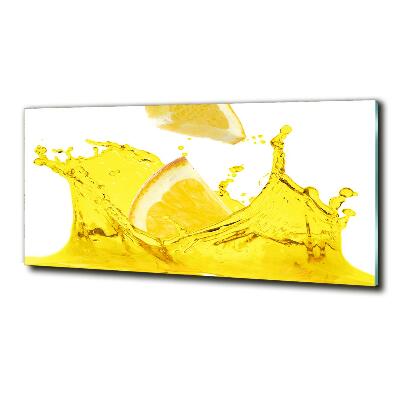 Bild auf glas Zitronenscheiben