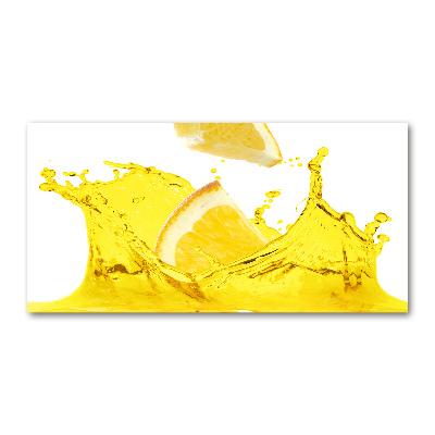 Bild auf glas Zitronenscheiben