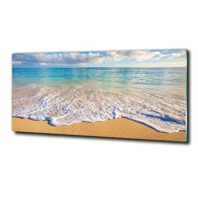 Glasbild Hawaiianischer Strand