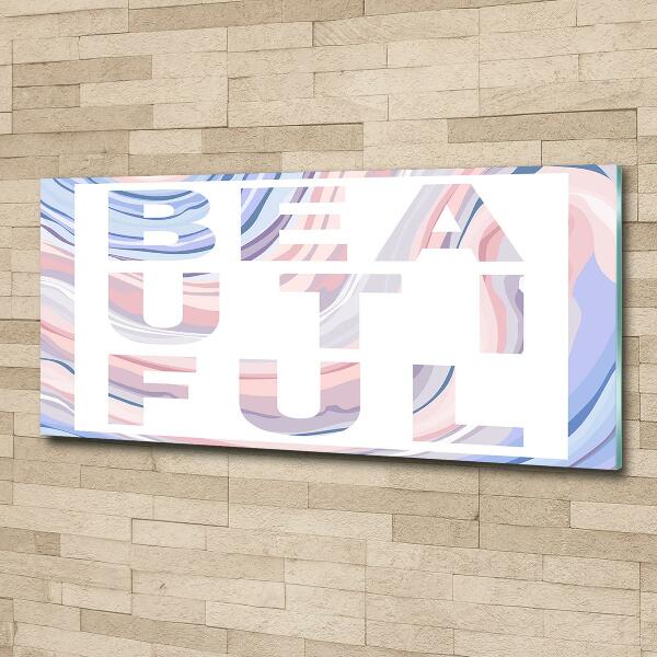 Foto glasbild Schön