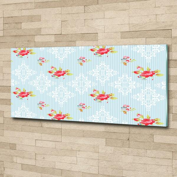 Bild auf glas Rosen und Schmuck