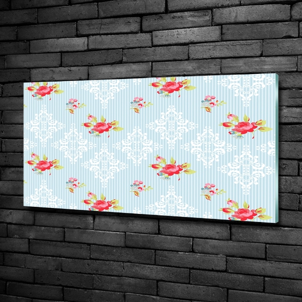 Bild auf glas Rosen und Schmuck