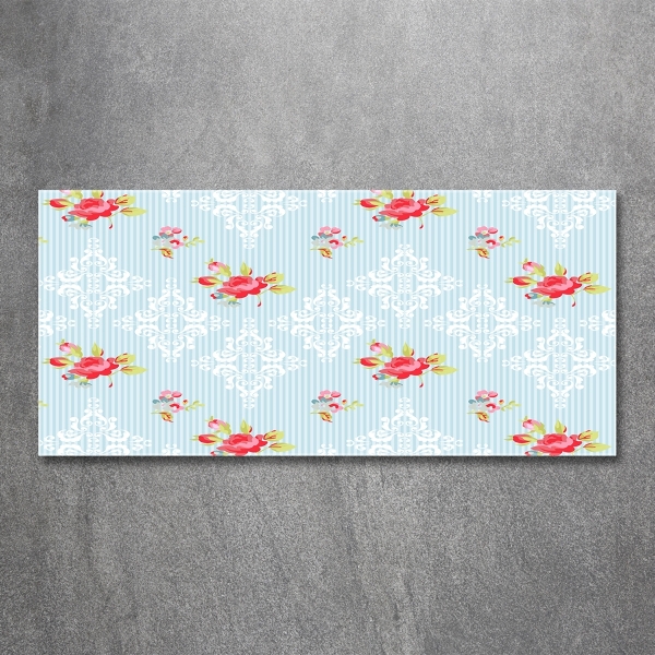 Bild auf glas Rosen und Schmuck