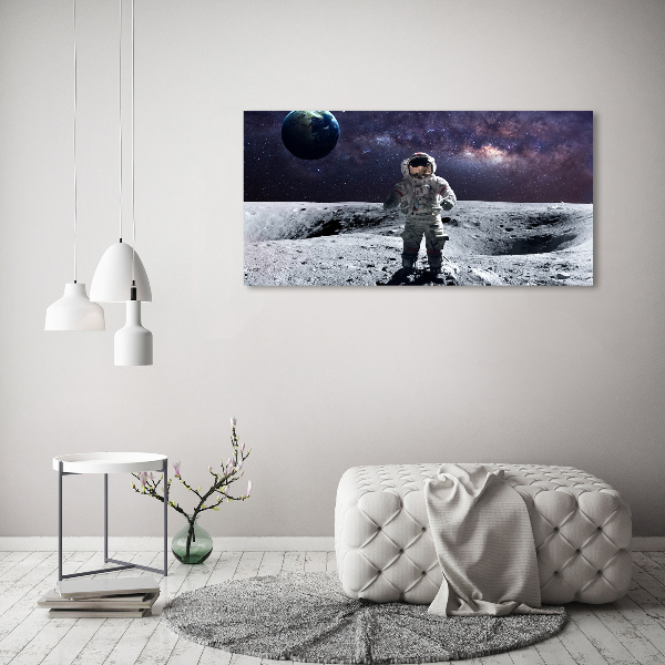Glasbild Astronaut