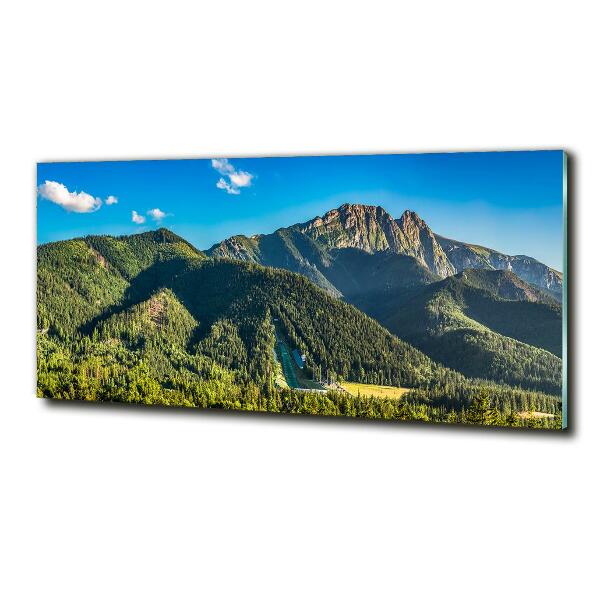 Glasbild Panorama der Tatra-Berge