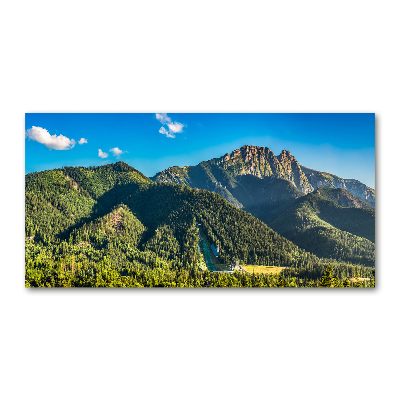Glasbild Panorama der Tatra-Berge