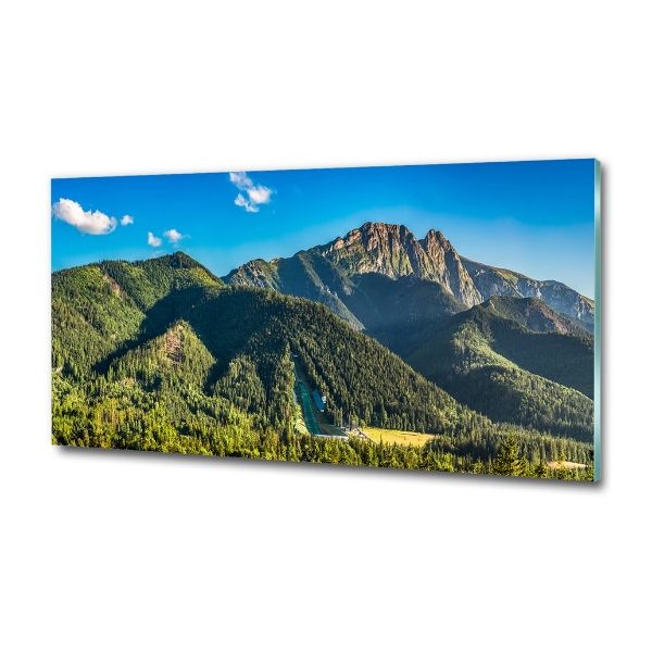 Glasbild Panorama der Tatra-Berge