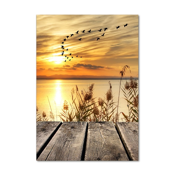 Foto auf glas vertikales Sonnenuntergang