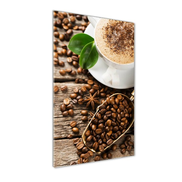 Foto auf glas vertikales Kaffee