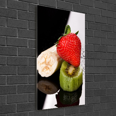 Glasbild vertikales Obst