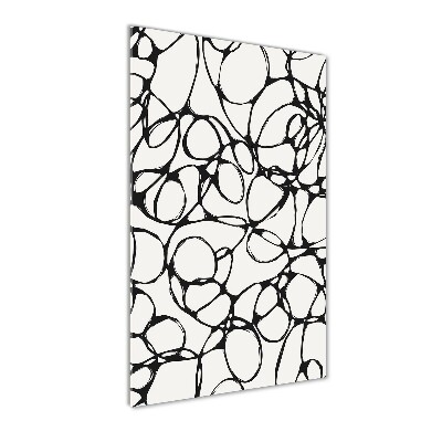 Foto auf glas vertikales Chaotische Kreise