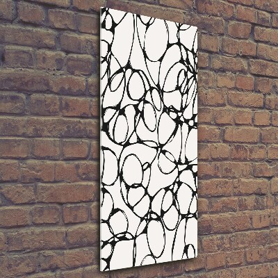 Foto auf glas vertikales Chaotische Kreise