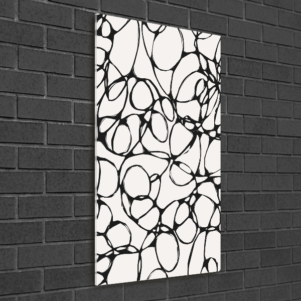 Foto auf glas vertikales Chaotische Kreise