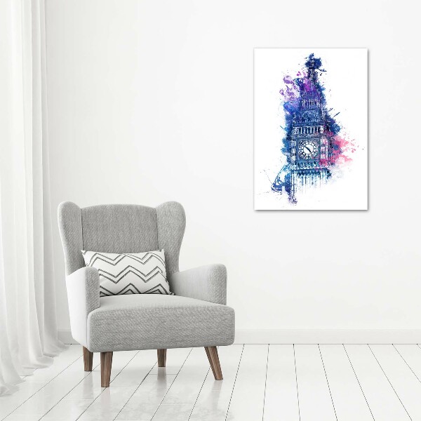 Foto auf glas vertikales Farbenfroher Big Ben