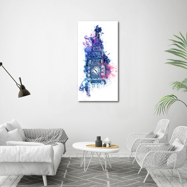 Foto auf glas vertikales Farbenfroher Big Ben