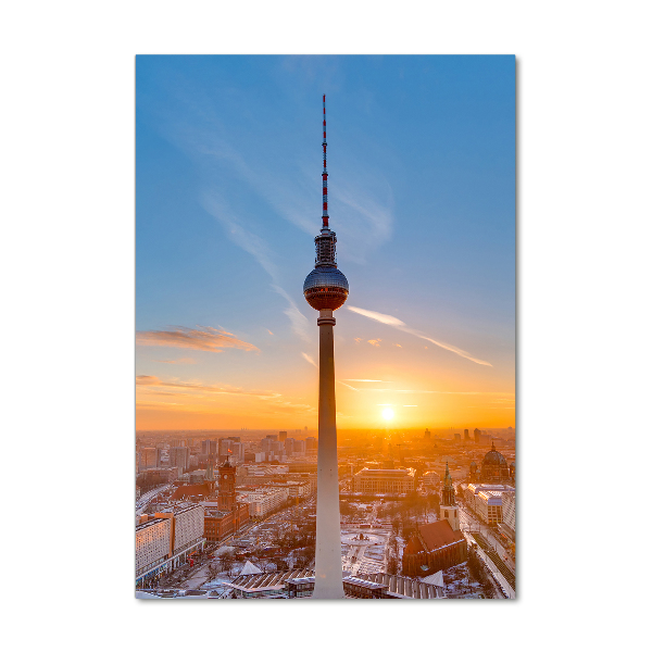 Bild aus glas vertikales Fernsehturm