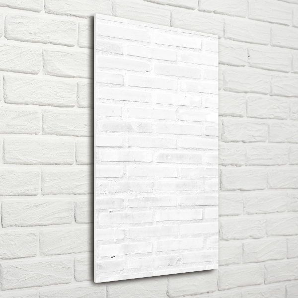 Foto auf glas vertikales Ziegelmauer