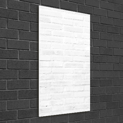 Foto auf glas vertikales Ziegelmauer