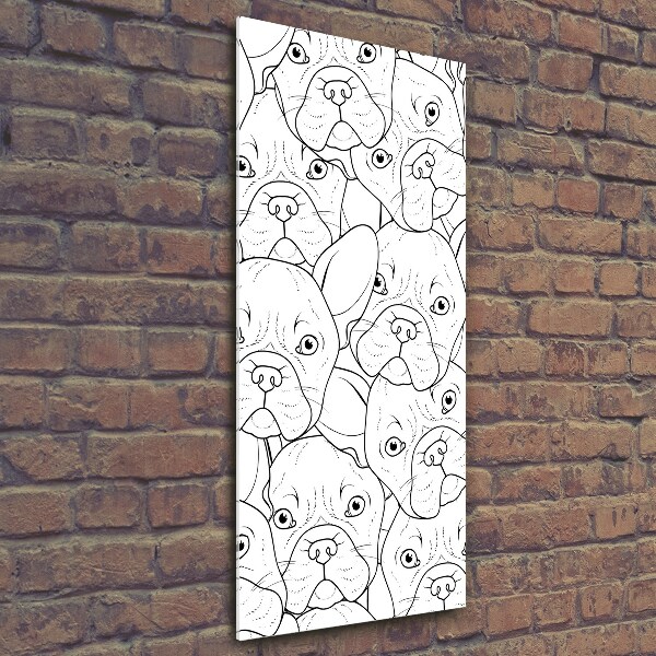 Foto auf glas vertikales Französische Bulldoggen