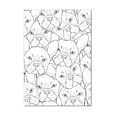 Foto auf glas vertikales Französische Bulldoggen