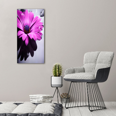 Foto auf glas vertikales Rosa Gerbera