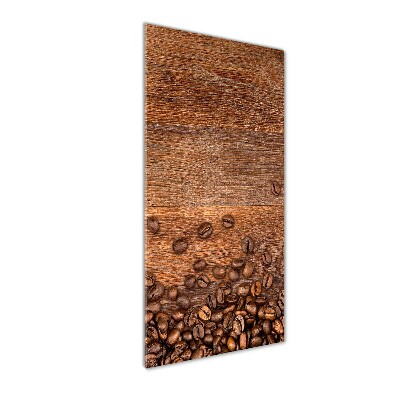 Bild aus glas vertikales Kaffeebohnen