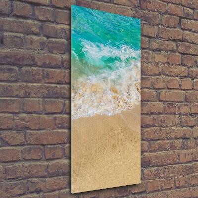 Bild aus glas vertikales Strand und Meer