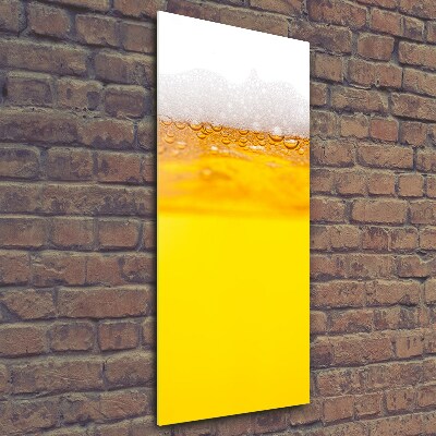 Glasbild vertikales Bier