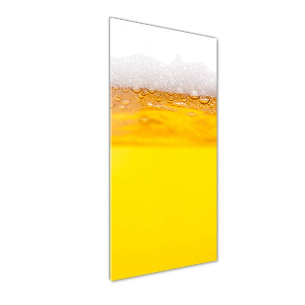 Glasbild vertikales Bier