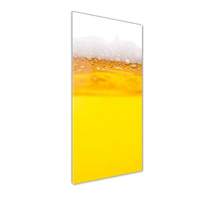 Glasbild vertikales Bier