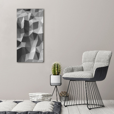 Bild aus glas vertikales Abstrakte Dreiecke