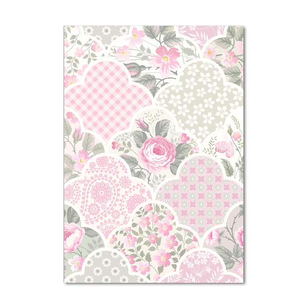 Foto auf glas vertikales Rosen