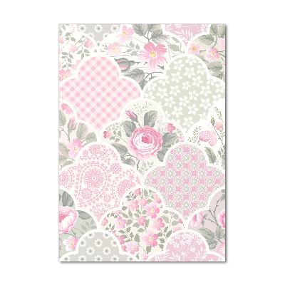 Foto auf glas vertikales Rosen