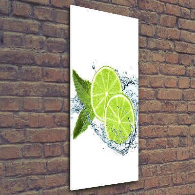 Glasbild vertikales Limes
