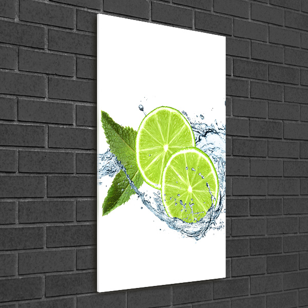 Glasbild vertikales Limes