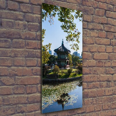 Bild aus glas vertikales Südkorea