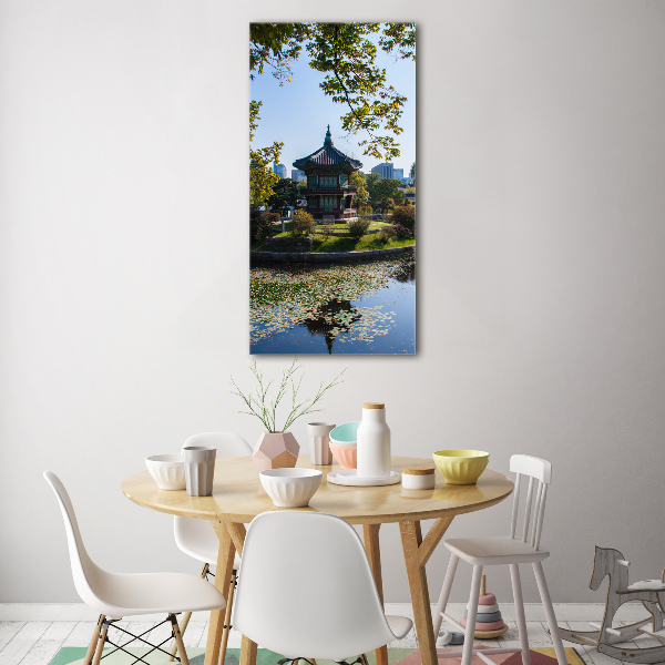 Bild aus glas vertikales Südkorea