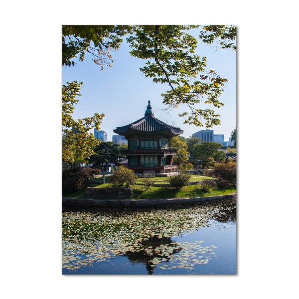 Bild aus glas vertikales Südkorea