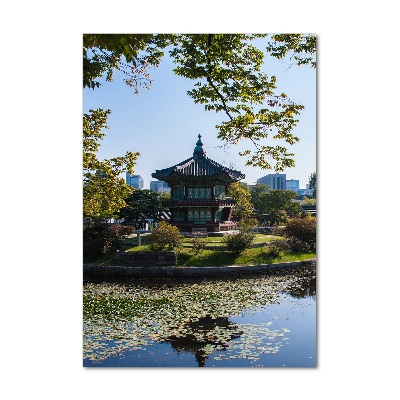 Bild aus glas vertikales Südkorea